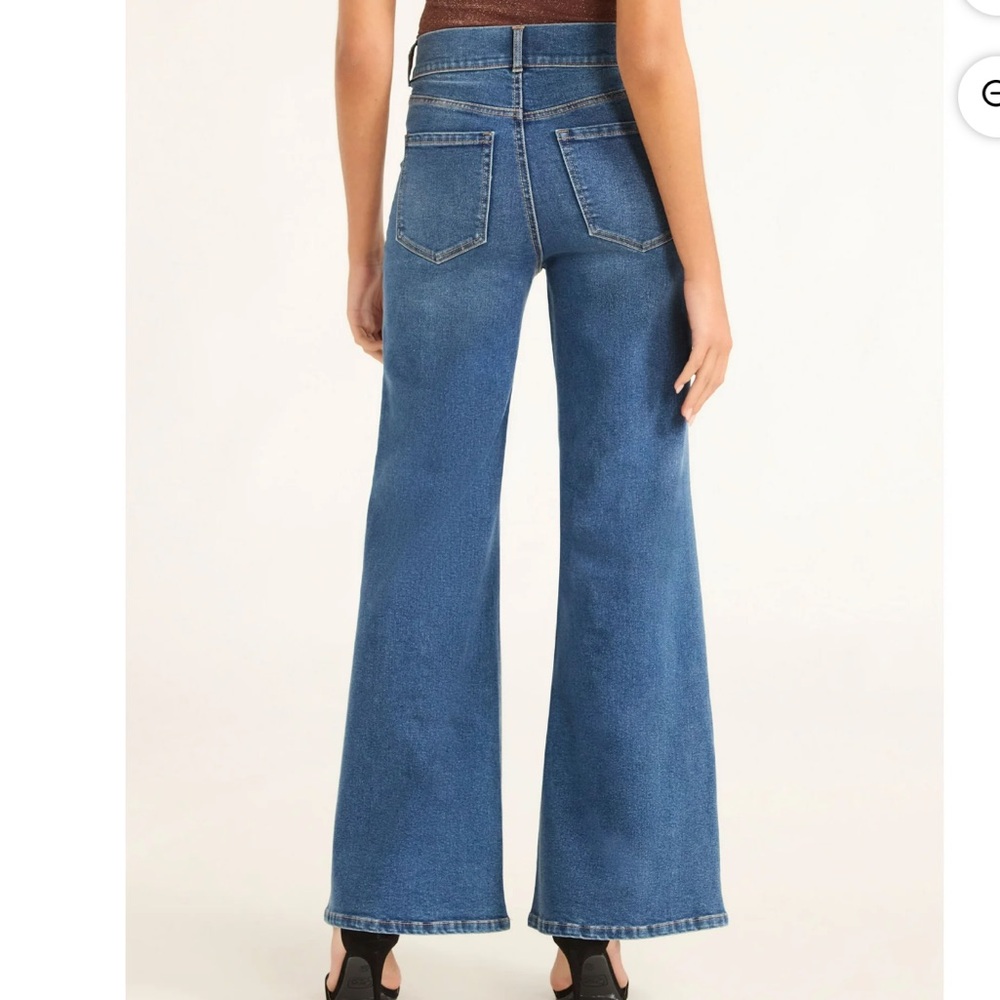 Sofia by Sofia Vergara Women's Margot Wide Leg High Rise Jeans Size 8 - Picture 5 of 12